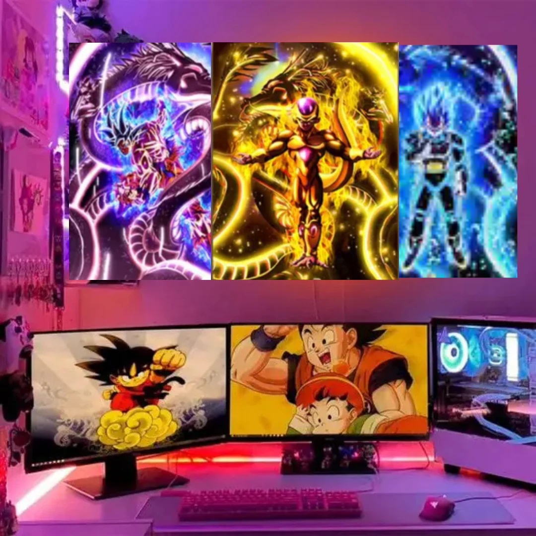 Póster Lenticular 3D estilo Anime Dragón